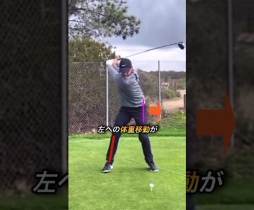 トップからインパクトまでの体重移動も脛骨を意識 #ゴルフ #golf #ゴルフスイング #golfswing