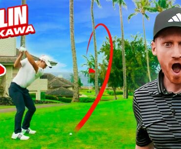 Collin Morikawa challenged me to a match & THIS happened!!! RIDICULOUS!