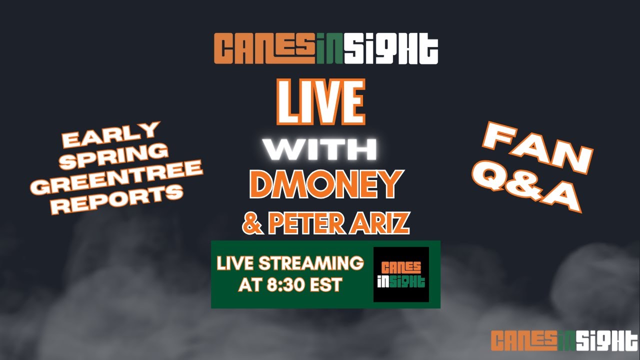 CanesInSight Live: Early Spring Greentree impressions | Fan Q&A CanesInSight Live: Early Spring Greentree impressions | Fan Q&A