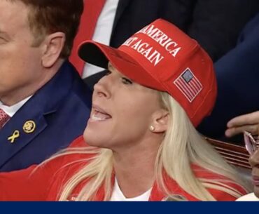 Moment Rep. Marjorie Taylor Greene interrupts Pres. Biden during State of the Union