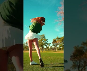 Amazing Golf Swing you need to see | Golf Girl awesome swing | Claire Bear