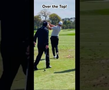 Alex Noren swinging Over the Top!