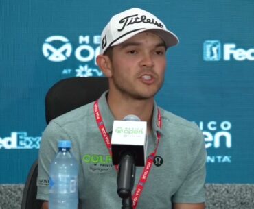 Raúl Pereda Tuesday Press Conference English 2024 Mexico Open at Vidanta © PGA Tour