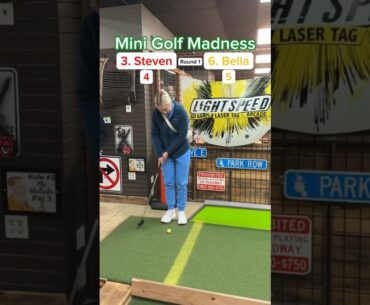 Mini Golf Madness | 3. Steven vs 6. Bella (Hole 3) #minigolf