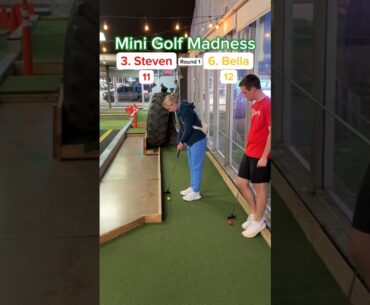 Mini Golf Madness | 3. Steven vs 6. Bella (Hole 6) #minigolf