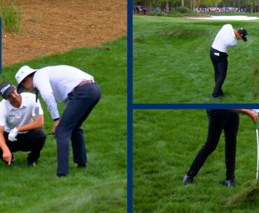 Wyndham Clark makes birdie FROM HERE at THE PLAYERS