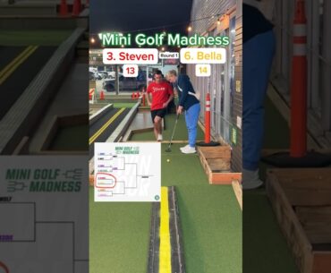 Mini Golf Madness | 3. Steven vs 6. Bella (Hole 7) #minigolf