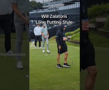 Will Zalatoris Putting Warm up Genesis Invitational 2024 Broomstick