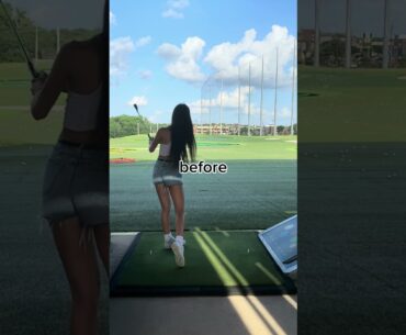 Can you tell the difference 👀 #golf #golfgirl #golfswing #goodgood #goodgoodgolf