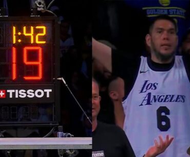 Laker Fans FURIOUS After Shot Clock Refuses to Start for 20 Minutes! NBA Warriors Lakers