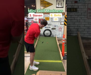 Mini Golf Madness | 3. Steven vs 6. Bella (Hole 11) #minigolf