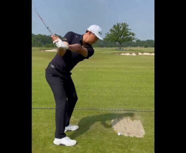 Haotong Li super slow motion golf swing! #golf , #bestgolf , #golfswing , #alloverthegolf