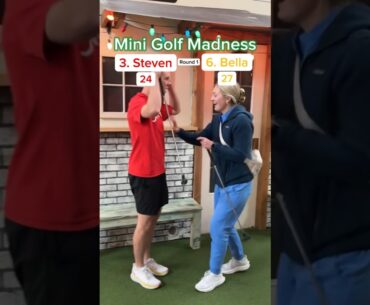 Mini Golf Madness | 3. Steven vs 6. Bella (Hole 12) #minigolf