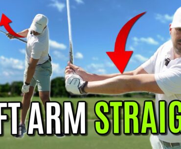 The Secret To Keeping The Left Arm Straight In The Golf Swing