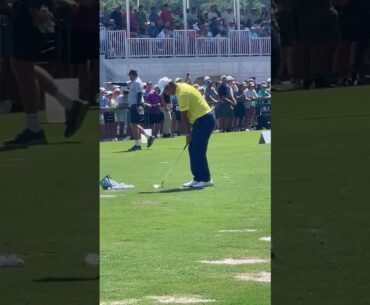 Hideki Matsuyama - One Handed Pitch Shot Practice