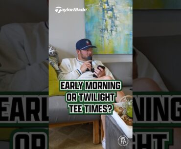#FromTheGallery: Early morning or twilight tee times for the rest of your life? @TAYLORMADEGOLF
