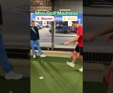 Mini Golf Madness | 3. Steven vs 6. Bella (Holes 4-5) #minigolf