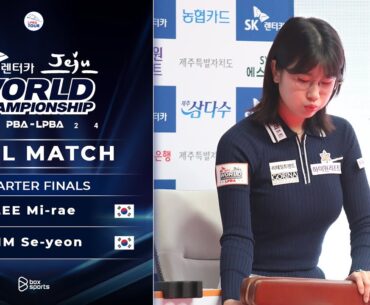 FULL MATCH: LEE Mi-rae - KIM Se-yeon | LPBA Tứ Kết | World Championship 2024