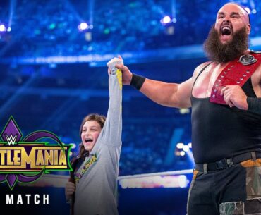 FULL MATCH — The Bar vs. Braun Strowman & Nicholas — Raw Tag Team Titles Match: WrestleMania 34