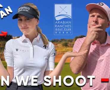 Epic, Hilarious Scramble With Tour Pro Olivia Cowan !!🏌️‍♂️🏌🏼‍♀️😂| Arabian Ranches Golf Club