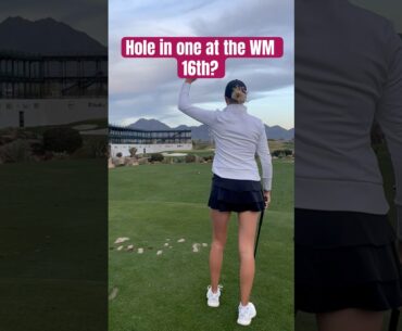 Okay the 16th with me at the WM at TPC. #womensgolf #golfgirl #ladygolfers #collegegolf #golfswing