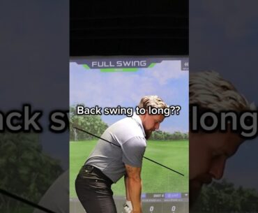 Golf backswing to long??!! #golf #golftips #golfswing #golfcoach #golfingtips #golflesson #golfpro