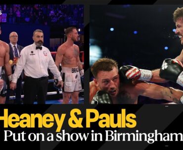 Nathan Heaney & Brad Pauls react after a brilliant 12-round split decision draw 🥊 | #TheMagnificent7