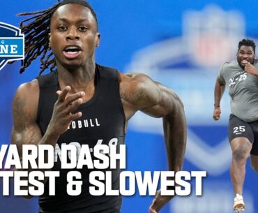 Top 10 Fastest & Slowest 40-Yard Dash Times from the 2024 NFL Combine