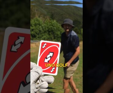 We invented UNO GOLF! #golf #uno