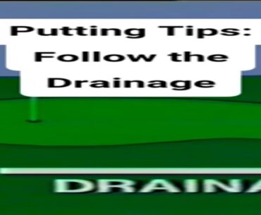 Jack Nicklaus Putting Tips: Follow the Drainage