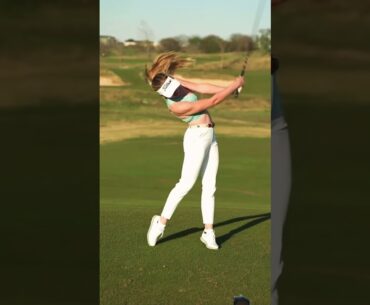 5 Wood slow motion -Grace Charis #golfswing #golfer #greenscreen #golfing #golfswag #golfgirl
