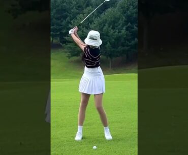 가볍게 던지는 깔끔한 아이언 스윙!! KLPGA 이상희 프로 아이언 스윙 #이상희프로