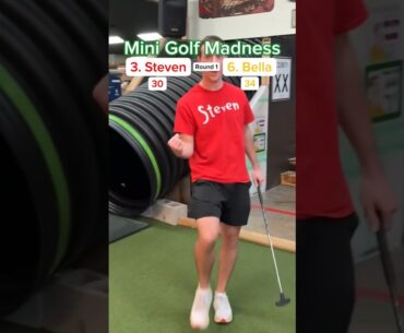 Mini Golf Madness | 3. Steven vs 6. Bella (Holes 14-15) #minigolf