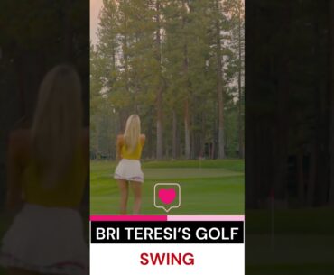 Golf Girl Bri Teresi: Hot Swing with Hottest  Golf Star #golf #golfswing #golfer #ladygolfers