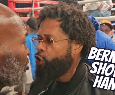 🔥SHOVE UP CLOSE🔥 BERNARD HOPKINS & BILL HANEY GET INTO IT AT RINGSIDE #ryangarcia #devinhaney