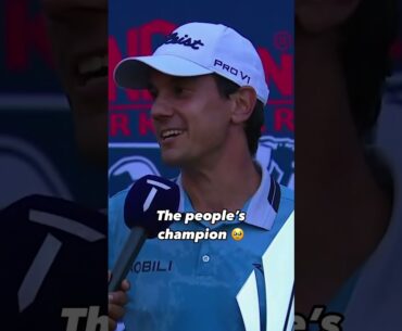 Matteo Manassero wins after 11 long years at the DP world Tour 🏆 #shorts #golfnews