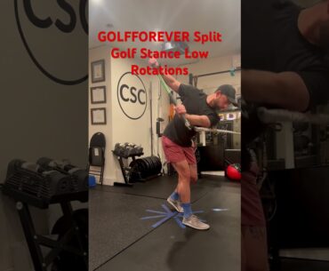 GOLFFOREVER Split Golf Stance Low Rotations #athlete #fitness #motivation