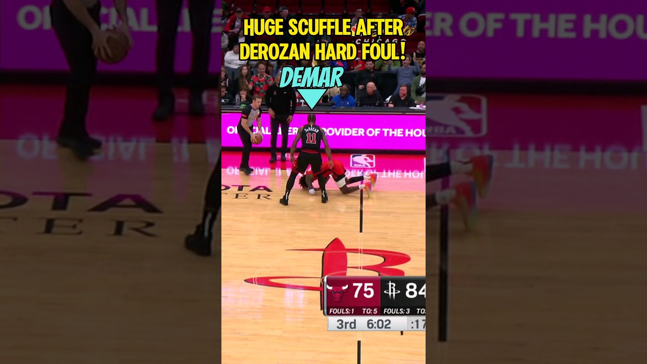 DeMar ELBOWED Brooks in THE FACE before a SCUFFLE broke out!๐ DeMar ELBOWED Brooks in THE FACE before a SCUFFLE broke out!๐