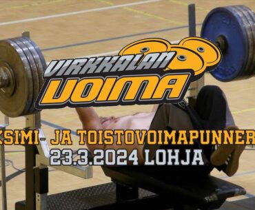 Maksimi- ja toistovoimapunnerrus 23.3.2024