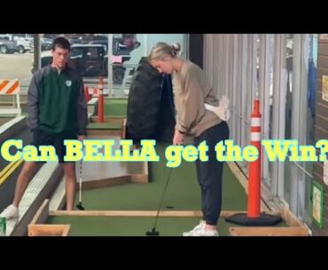 Can Bella get the WIN in this Mini Golf Tournament | FULL ROUND