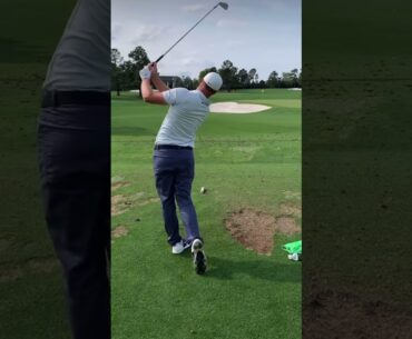 Alex noren golf swing down the line #golf #pgatour #alexnoren