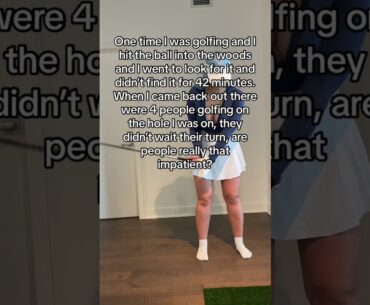 why are golfers so impatient?
