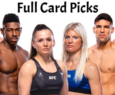 My Full Card Predictions & Breakdown For UFC Fight Night Blanchfield vs Fiorot