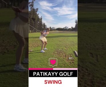 Golf Girl Patikayy : Hot Golf Swing with Hot Outfit #shorts  #golfer #golfswing #golf