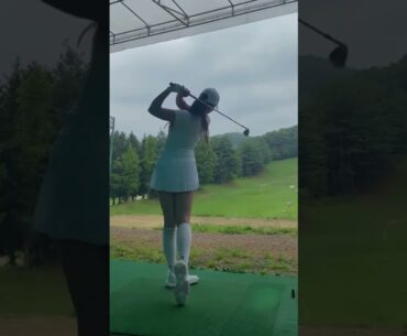 Lady Golf Power Swing #golfgirl #lgpa #klgpa #jlpga  #golfswing