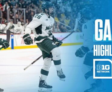 Michigan State vs. Michigan | Highlights | Big Ten Men's Hockey | March 23, 2024