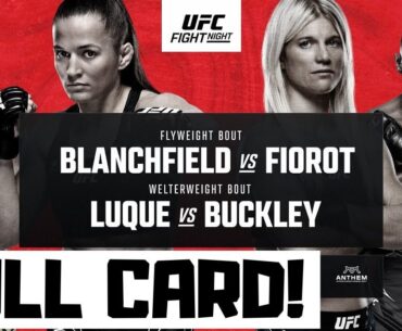 UFC Fight Night Blanchfield vs Fiorot Predictions & Full Card Breakdown - UFC Atlantic City Betting