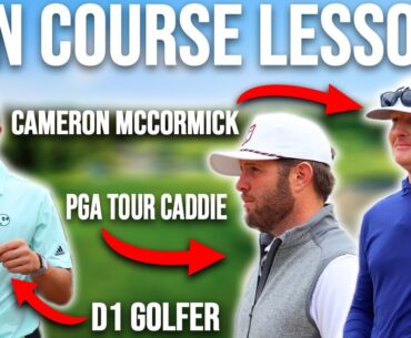 Jordan Spieth's Golf Coach Gives On Course Lesson To A D1 Golfer