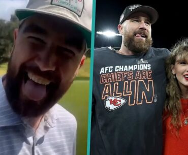 Travis Kelce JAMS OUT To Taylor Swift’s ‘Bad Blood’ While Playing Golf