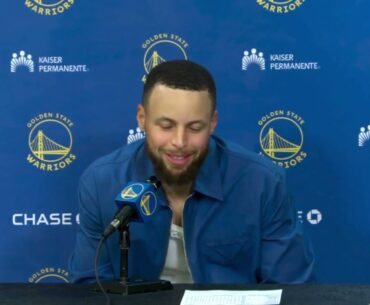 Warriors Steph Curry React To Win Vs Heat, Klay Thompson In Starting Lineup, Chris Paul, & TJD